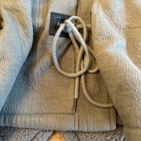 THEORY Cute Winter Vest w/ Hood, New, Army Green, Fur Hood Liner Option, Small - Picture 5 of 15